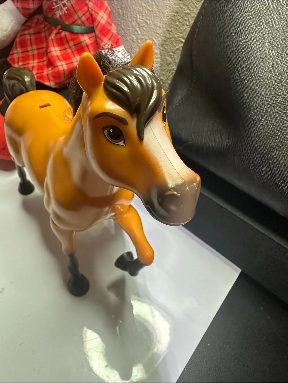Mattel Orange and Brown Plastic Horse Figure